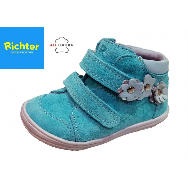 Richter türkiz tépőzáras kislány cipő