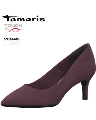 Tamaris lila magassarkú cipő