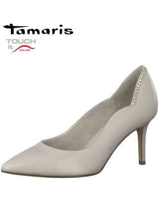 Tamaris szürke magassarkú cipő