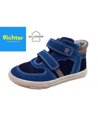 Richter kék tépőzáras magasszárú cipő