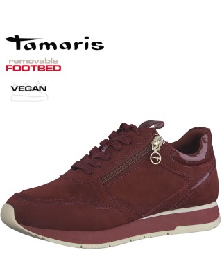 Tamaris bordó sportos cipő