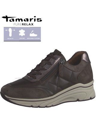 Tamaris barna bőr sportos cipő