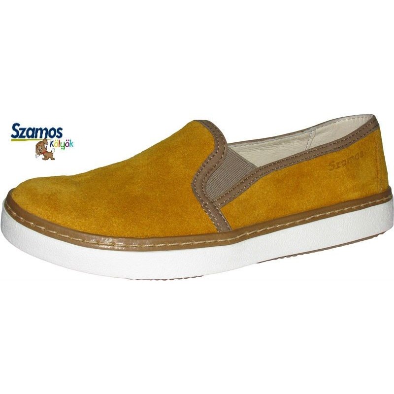 Szamos kölyök mustársárga slip on cipő