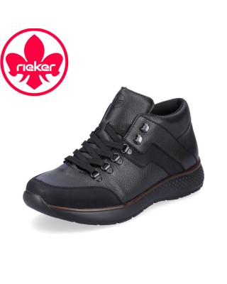 43-as Rieker fekete fűzős cipő