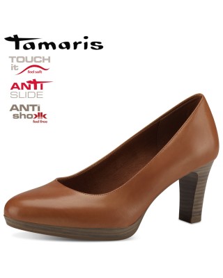 Tamaris barna magassarkú cipő
