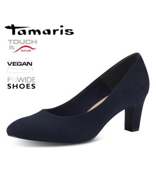 Tamaris kék magassarkú cipő
