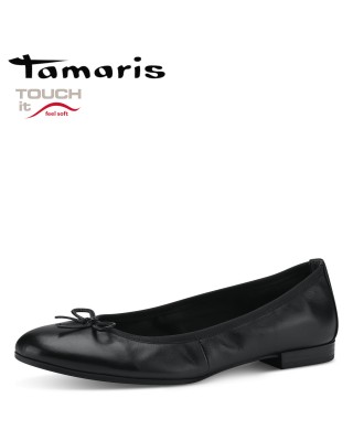 Tamaris fekete balerina cipő