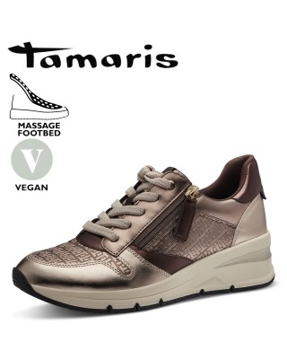 Tamaris metál sportos női cipő