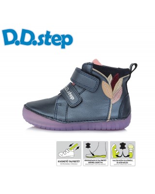 D.D. Step kék kislány bokacipő