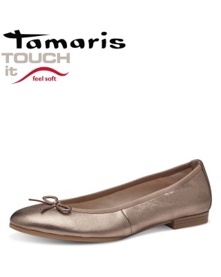 Tamaris metál balerina cipő