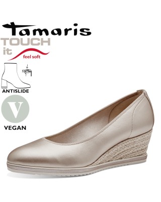 Tamaris arany éktalpú cipő