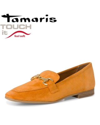 Tamaris sárga női félcipő