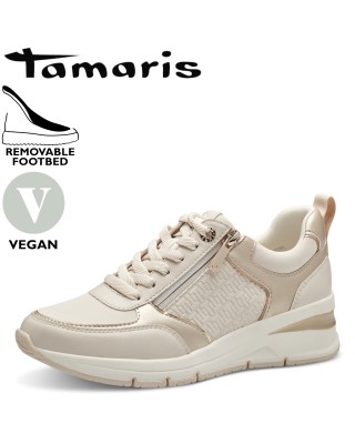 Tamaris bézs sportos női cipő