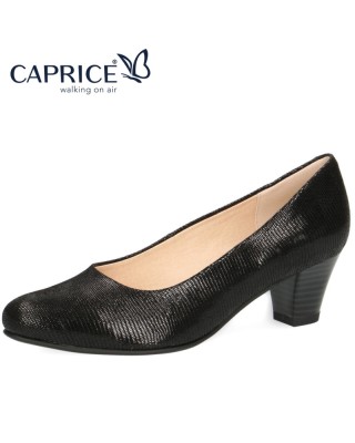 CAPRICE fekete magassarkú cipő