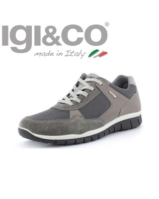 Igi&Co szürke fűzős férfi cipő