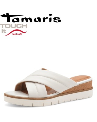 37-es Tamaris fehér papucs