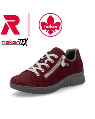 40-es Rieker bordó bőr...