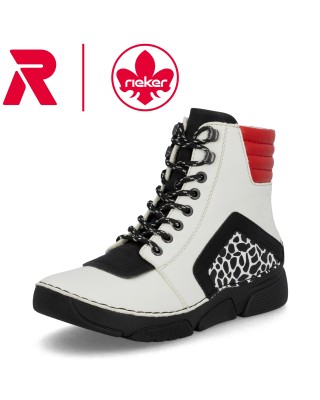 37-es Rieker fehér mintás...