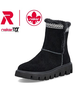 Rieker fekete női bélelt...