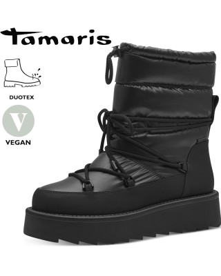 Tamaris fekete női hótaposó