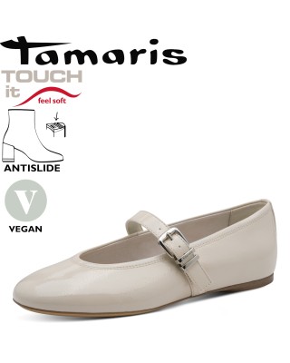 Tamaris bézs lakk balerina...