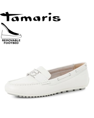 Tamaris fehér női félcipő