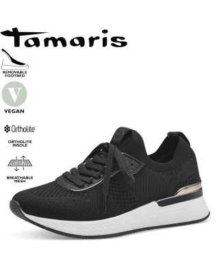 Tamaris fekete női sportcipő