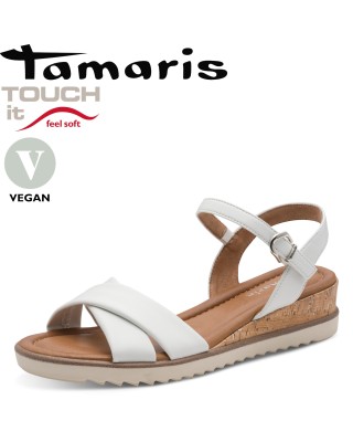 Tamaris fehér szandál