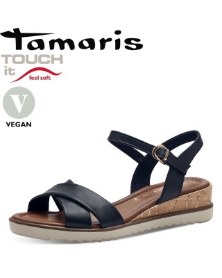 Tamaris sötétkék szandál