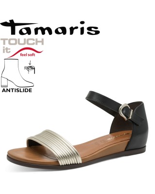 Tamaris fekete hátul zárt...