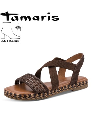 Tamaris kávébarna szandál