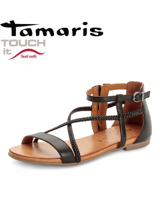 Tamaris fekete hátul zárt...