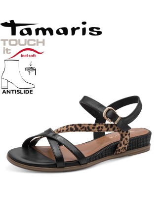 Tamaris fekete szandál