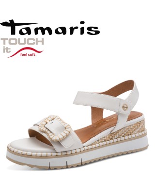 Tamaris fehér telitalpú...