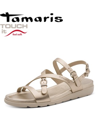 Tamaris bronz pántos szandál