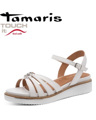 Tamaris fehér telitalpú...