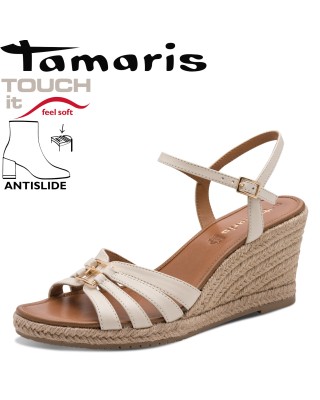 Tamaris fehér telitalpú...