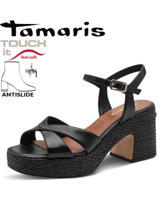 Tamaris fekete magassarkú...