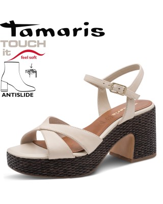 Tamaris bézs magassarkú...