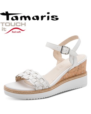 Tamaris fehér telitalpú...