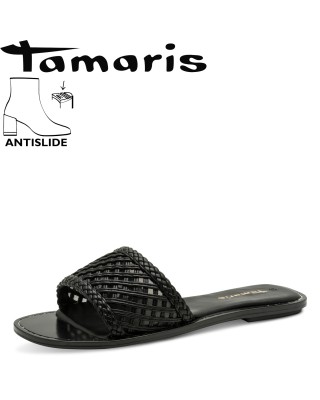 Tamaris fekete papucs