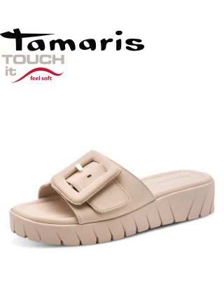 Tamaris bézs papucs