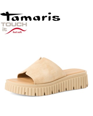 Tamaris bézs papucs