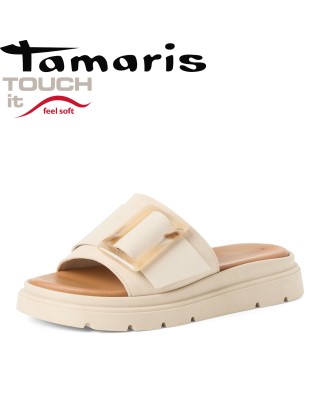 Tamaris bézs papucs