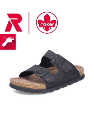 Rieker fekete férfi papucs