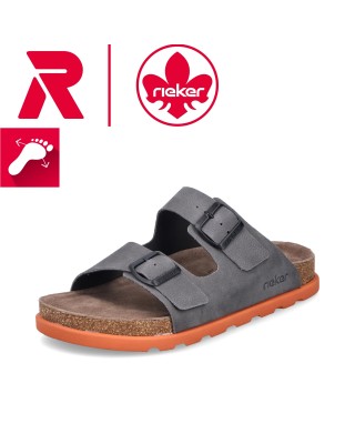 Rieker szürke férfi papucs