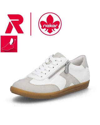 Rieker fehér női fűzős cipő
