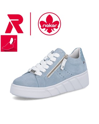 Rieker kék fűzős női cipő