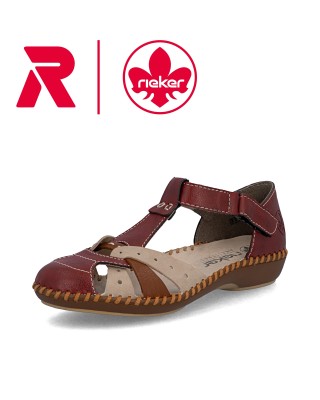Rieker bordó nyitott pántos...