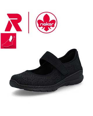 Rieker fekete nyitott...